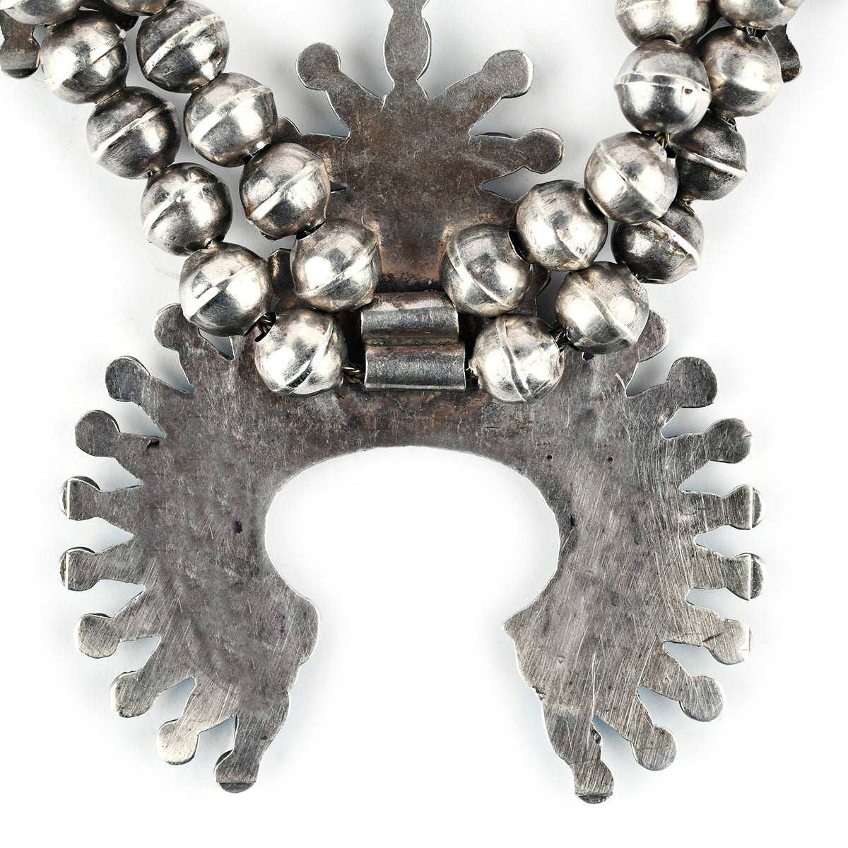 Vintage Turquoise Squash Blossom Necklace 